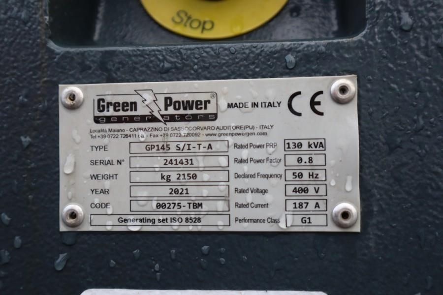 Green Power GP 145 S/I-T-A Diesel, Three-phase power 143 KVA,