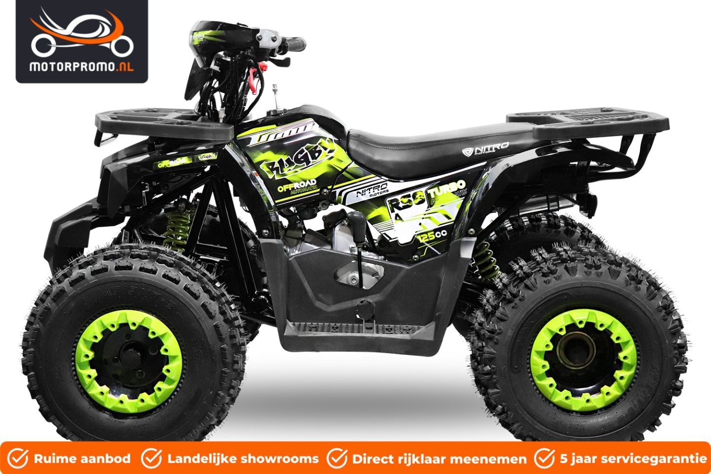 Quads 125cc benzine kinderquads 49cc of elektrisch tot 2000w
