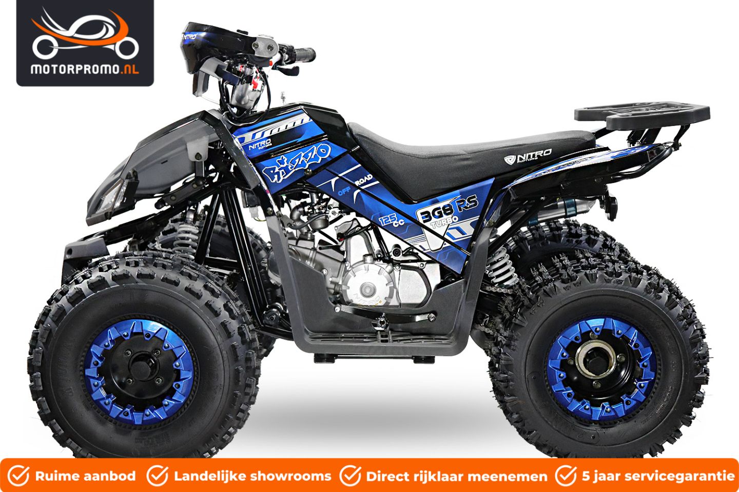 Quads 125cc benzine kinderquads 49cc of elektrisch tot 2000w
