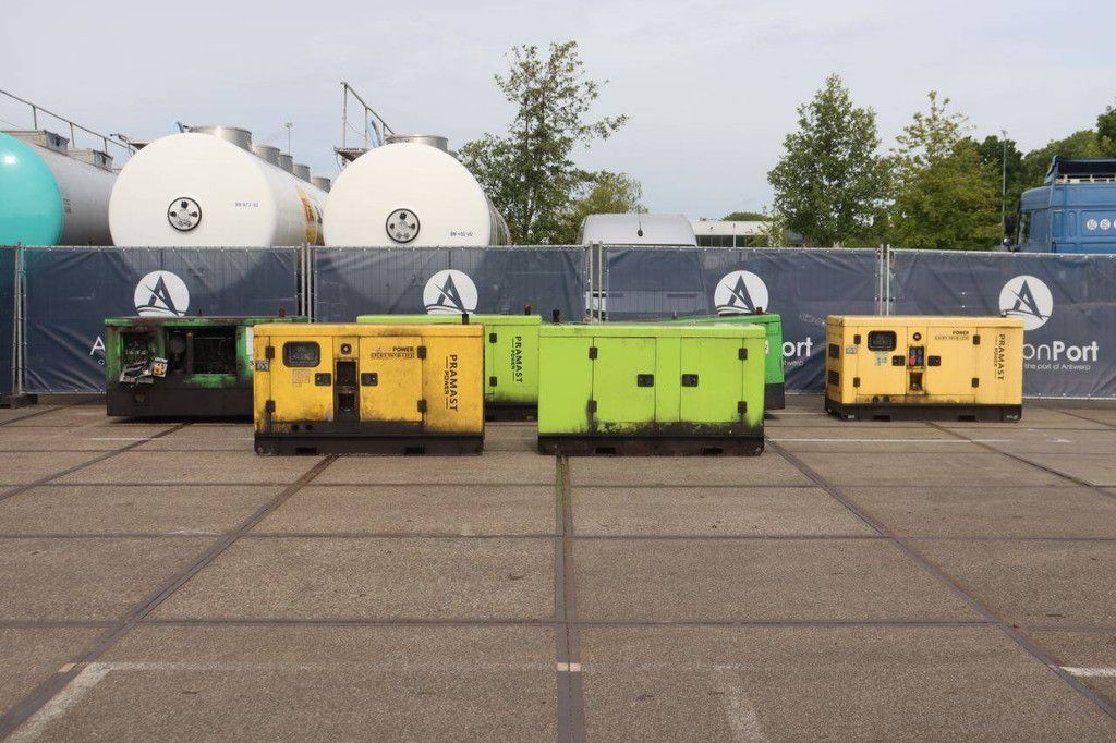 Lot of Generators Pramast Power VG-R30 Diesel 37kVA 6 pieces