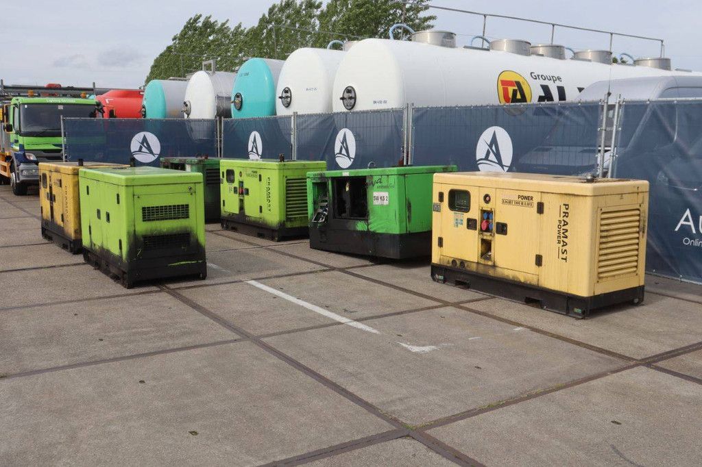 Lot of Generators Pramast Power VG-R30 Diesel 37kVA 6 pieces
