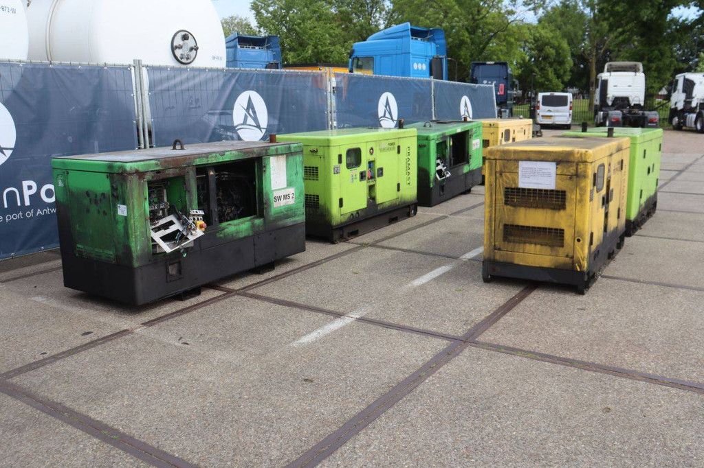 Lot of Generators Pramast Power VG-R30 Diesel 37kVA 6 pieces