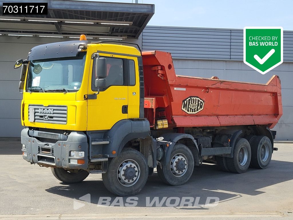 MAN TGA TGA 41.440 8X8 8x8 18m3 Meiller tipper Steelsuspension Big-Axle Manual Euro 4
