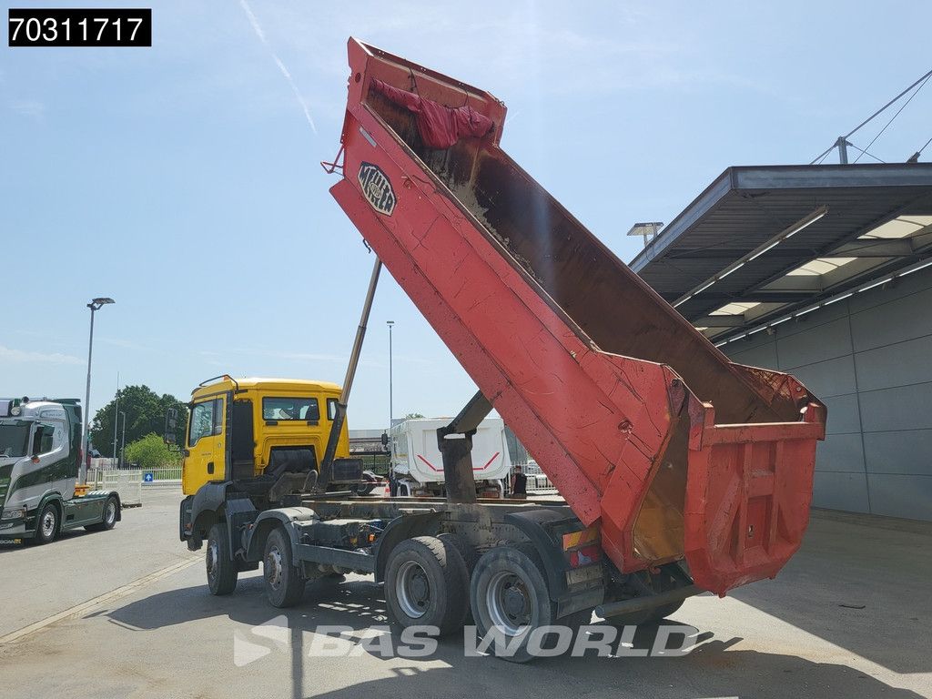 MAN TGA TGA 41.440 8X8 8x8 18m3 Meiller tipper Steelsuspension Big-Axle Manual Euro 4