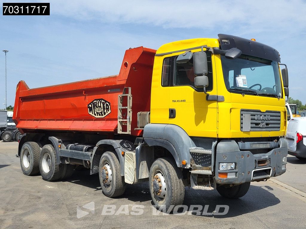 MAN TGA TGA 41.440 8X8 8x8 18m3 Meiller tipper Steelsuspension Big-Axle Manual Euro 4