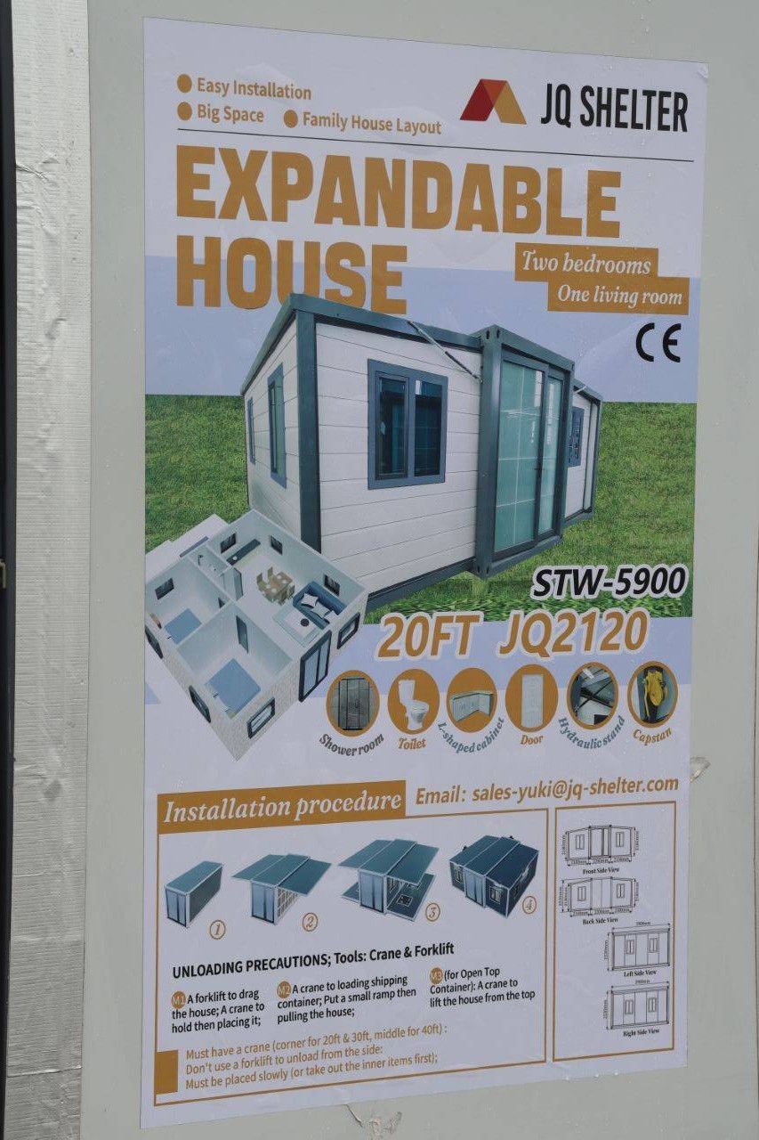 Mobile Wohneinheit mit Bad JQ Shelter STW-5900 2025 Neu