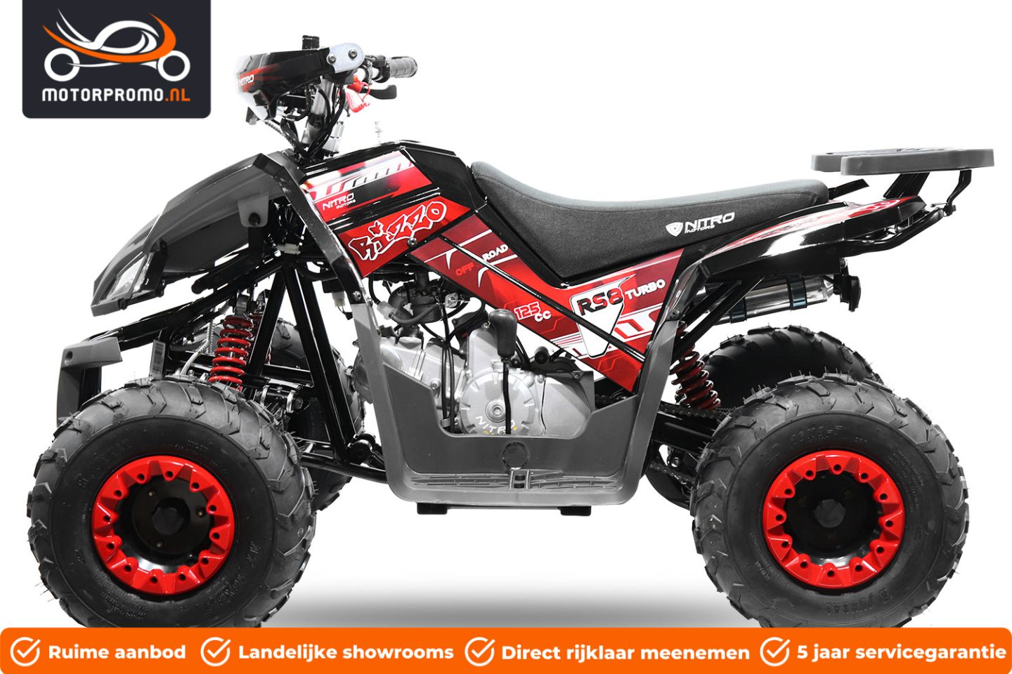 Quads 125cc benzine kinderquads 49cc of elektrisch tot 2000w