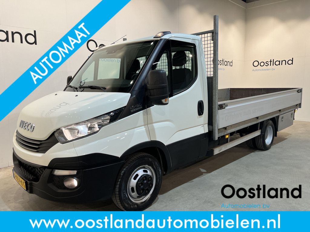 Iveco Daily 40C18 3.0 Automaat Open Laadbak / Euro 6 / Trekhaak 3.500 KG / Airco / Dubbel Lucht / Cruise Control / 3-Zits