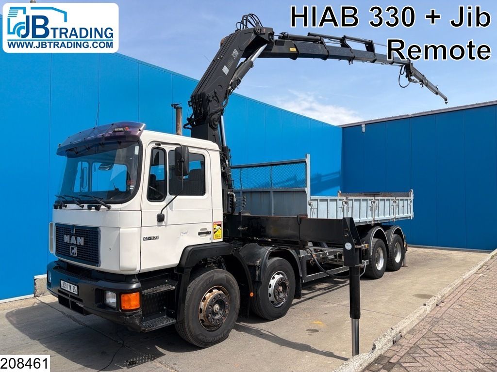 MAN 41 372 8x4, Manual, HIAB, Remote, Bladvering