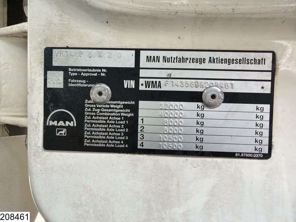 MAN 41 372 8x4, Manual, HIAB, Remote, Bladvering
