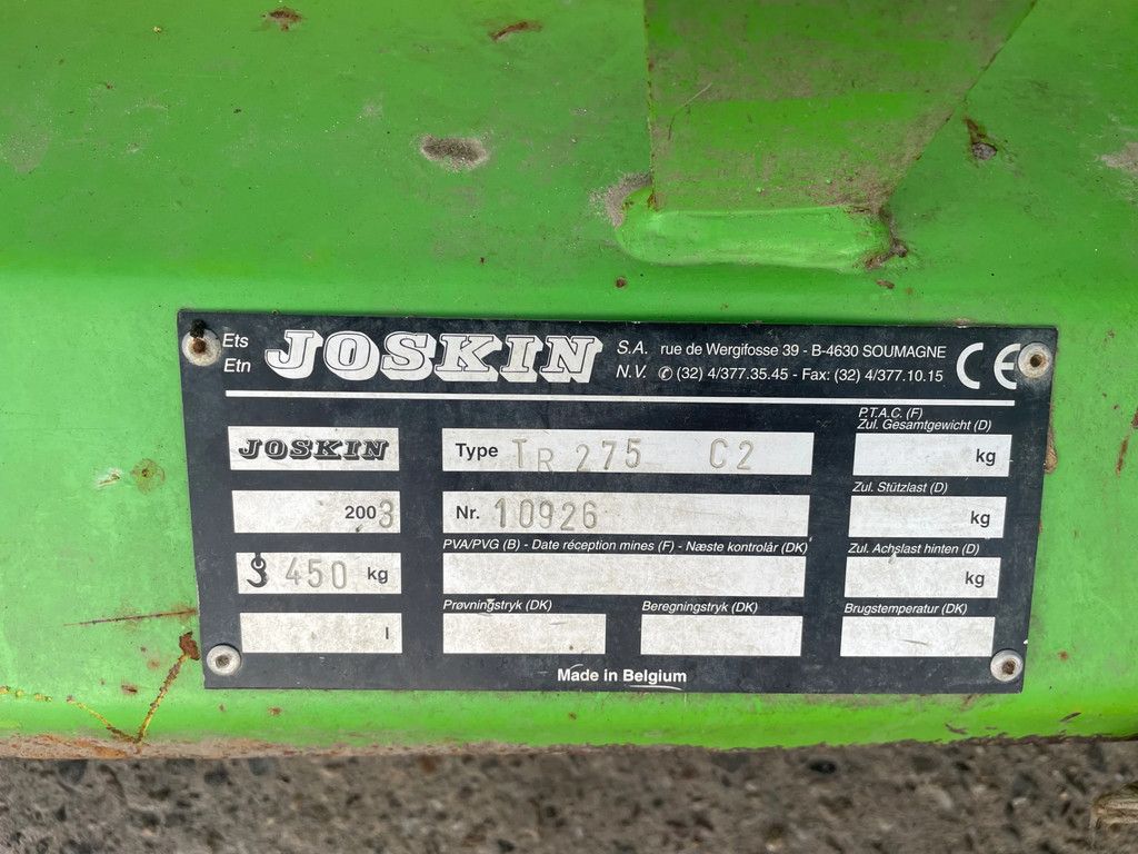 Joskin TR 275 C2 weidebloter