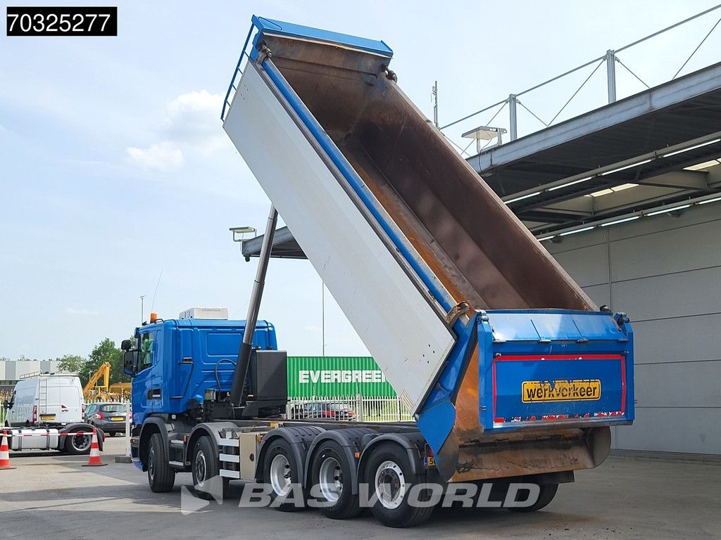 Scania G450 10X4 NL-Truck APK 24m3 HYVA Tipper Lift+Steering axle Retarder Euro 6
