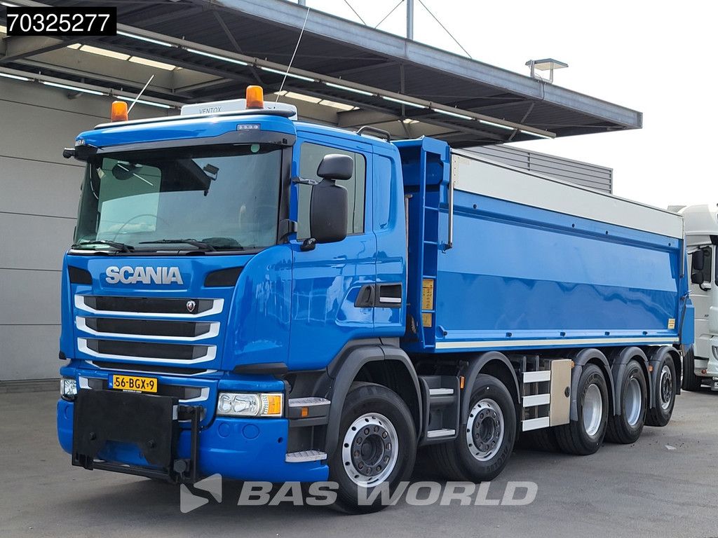 Scania G450 10X4 NL-Truck APK 24m3 HYVA Tipper Lift+Steering axle Retarder Euro 6