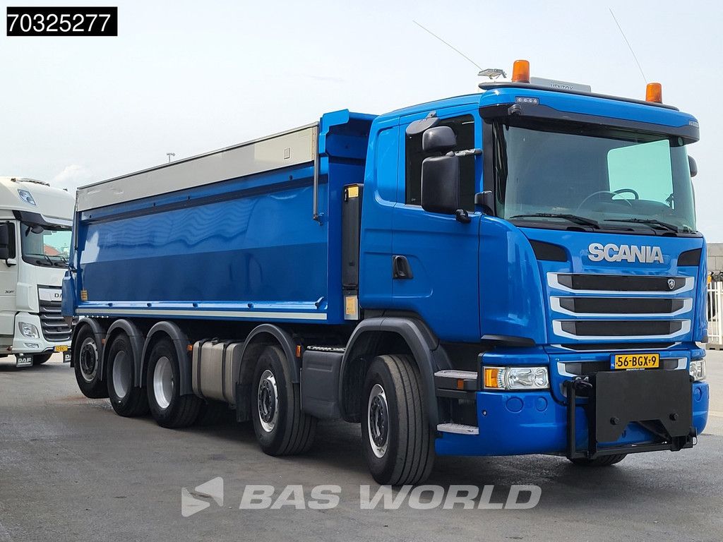 Scania G450 10X4 NL-Truck APK 24m3 HYVA Tipper Lift+Steering axle Retarder Euro 6