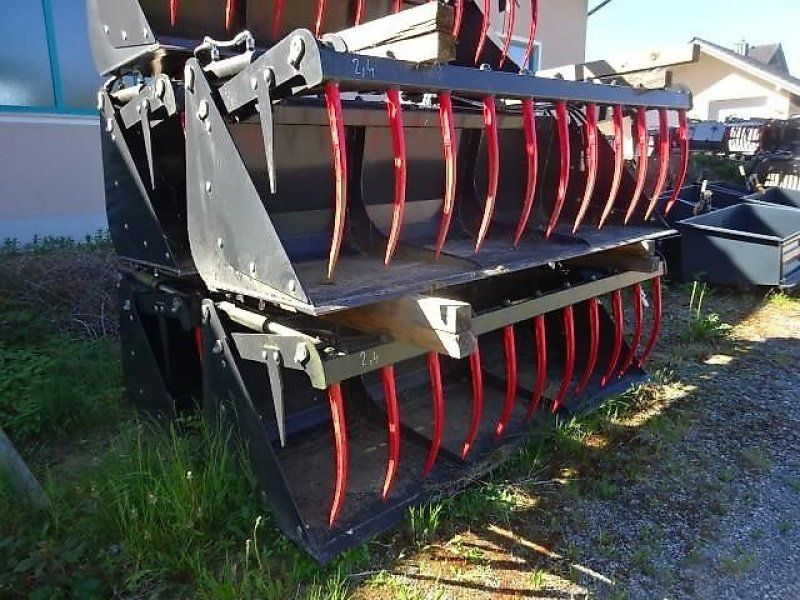 Silogreifschaufel 2,4 Meter mit 2 Hydraulikzylinder- Anbau an Eu