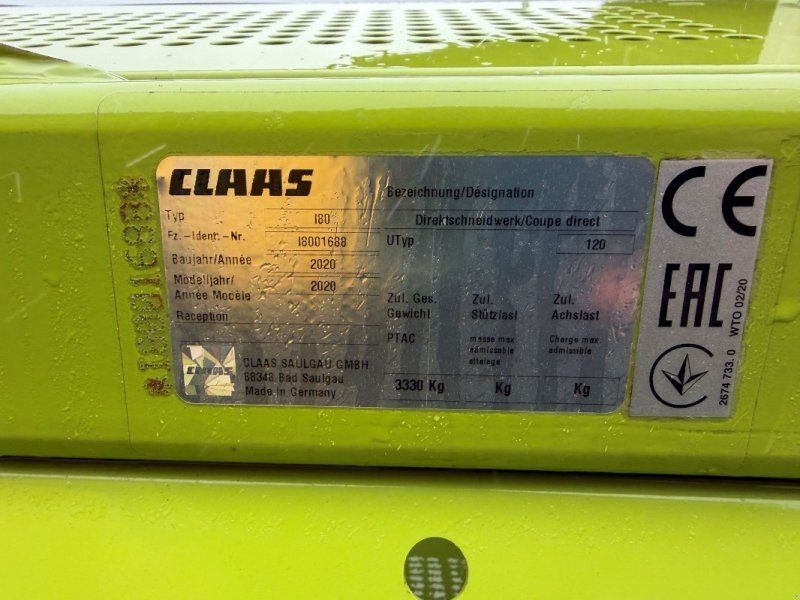 Claas Direct Disc 600 P