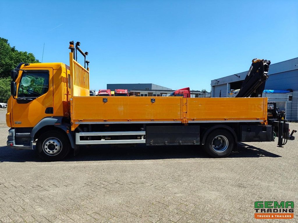 DAF FA LF55.220 4x2 Tageskabine Euro5 16T - Offene Ladefläche mit Bordwänden 5,5 m + Hiab 088 E-2 Fernbedienung - Vollstahl - Schaltgetriebe - Klimaanlage
