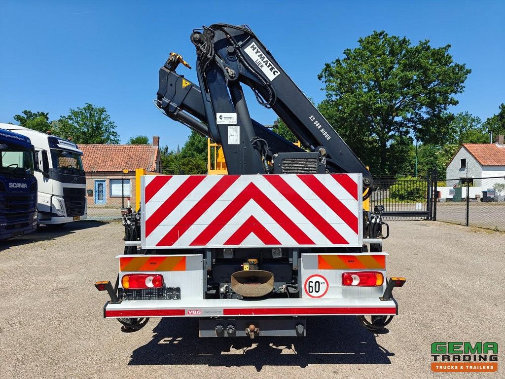 DAF FA LF55.220 4x2 Tageskabine Euro5 16T - Offene Ladefläche mit Bordwänden 5,5 m + Hiab 088 E-2 Fernbedienung - Vollstahl - Schaltgetriebe - Klimaanlage