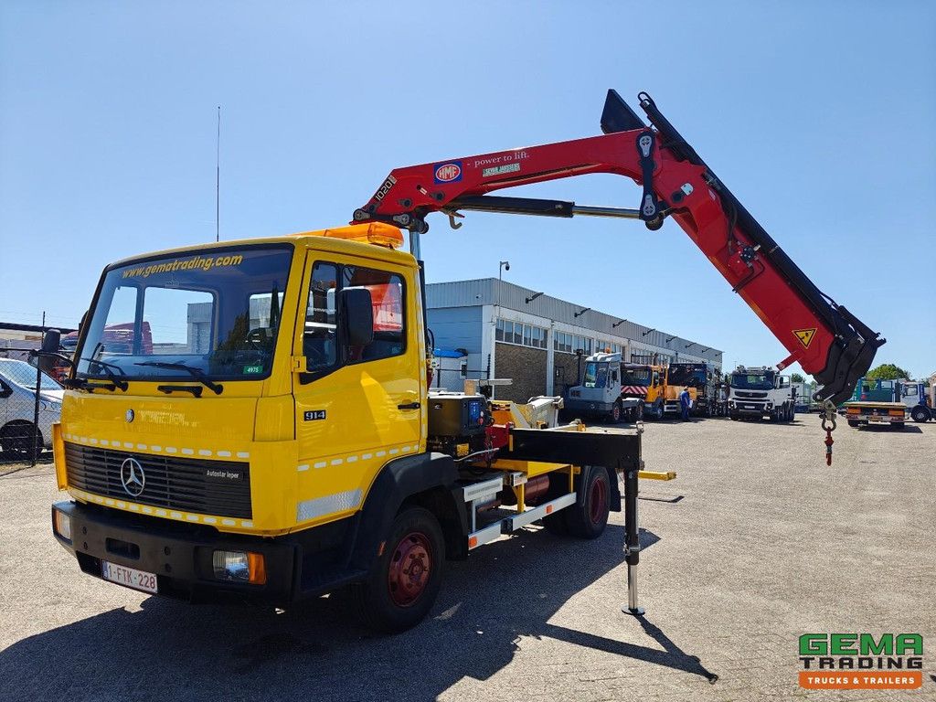 Mercedes-Benz 914 4x2 ECOLINER – Abschleppwagen – Aufbau SJ (2013), Rahmen 3T + Seilwinde 4500 kg + HMF1020 K3 + UNBENUTZT! – Vollstahl