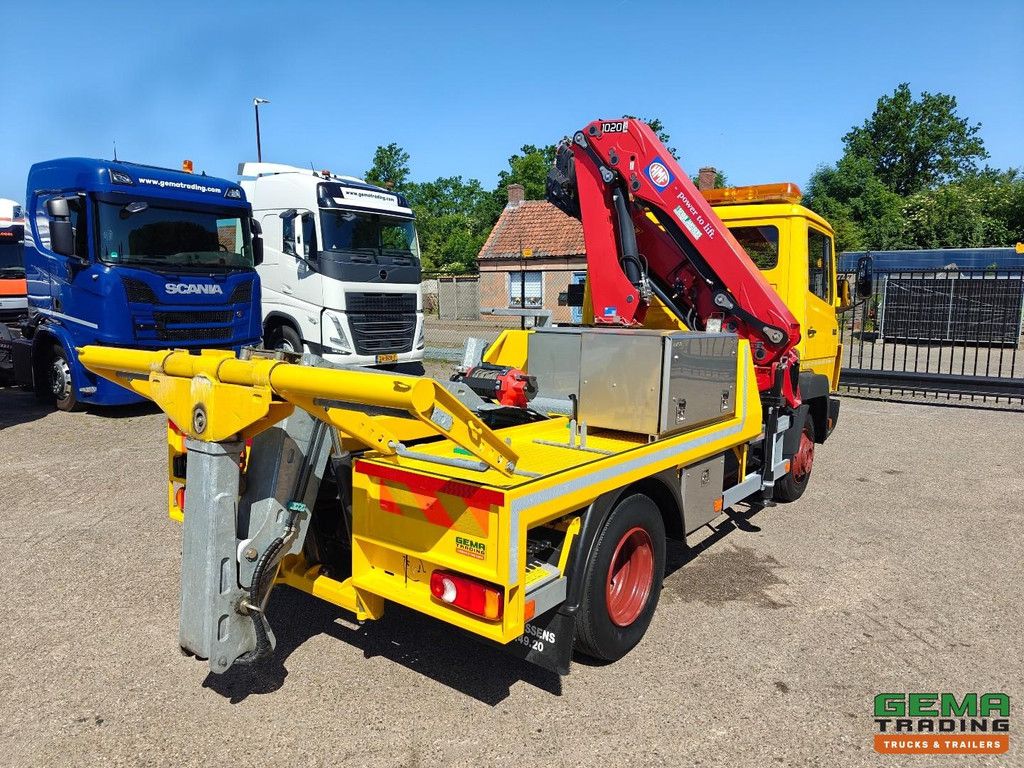 Mercedes-Benz 914 4x2 ECOLINER – Abschleppwagen – Aufbau SJ (2013), Rahmen 3T + Seilwinde 4500 kg + HMF1020 K3 + UNBENUTZT! – Vollstahl