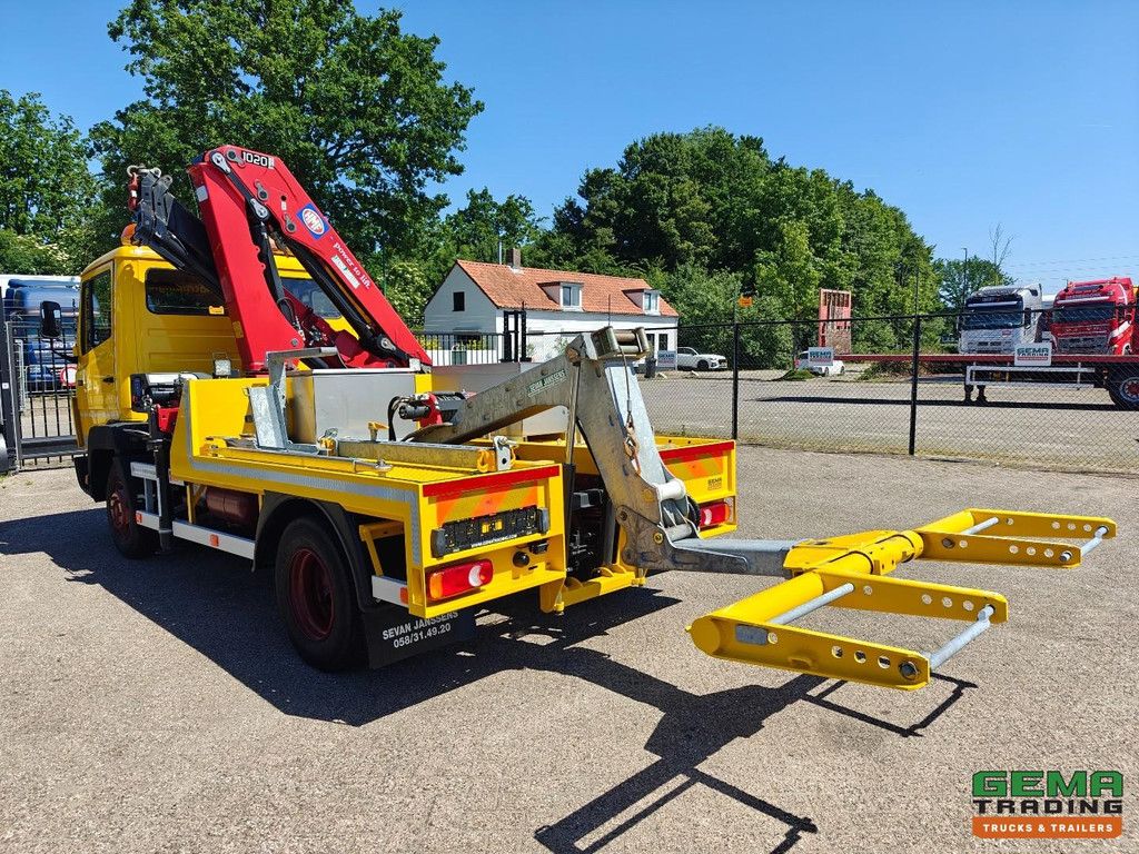 Mercedes-Benz 914 4x2 ECOLINER – Abschleppwagen – Aufbau SJ (2013), Rahmen 3T + Seilwinde 4500 kg + HMF1020 K3 + UNBENUTZT! – Vollstahl