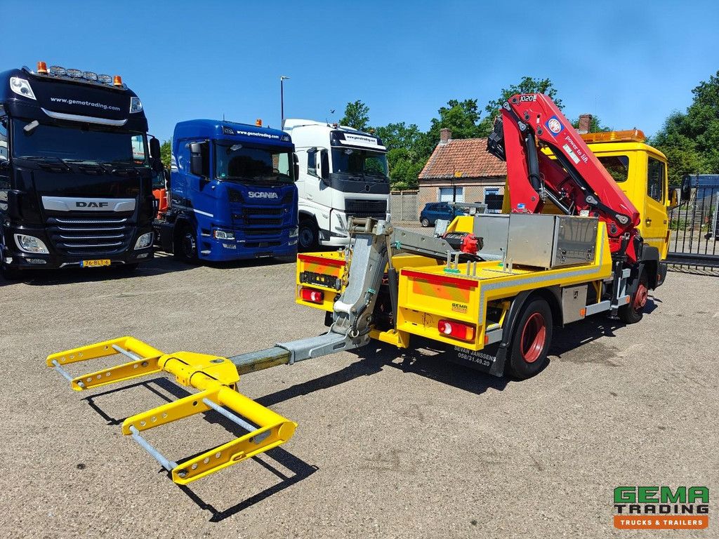Mercedes-Benz 914 4x2 ECOLINER – Abschleppwagen – Aufbau SJ (2013), Rahmen 3T + Seilwinde 4500 kg + HMF1020 K3 + UNBENUTZT! – Vollstahl