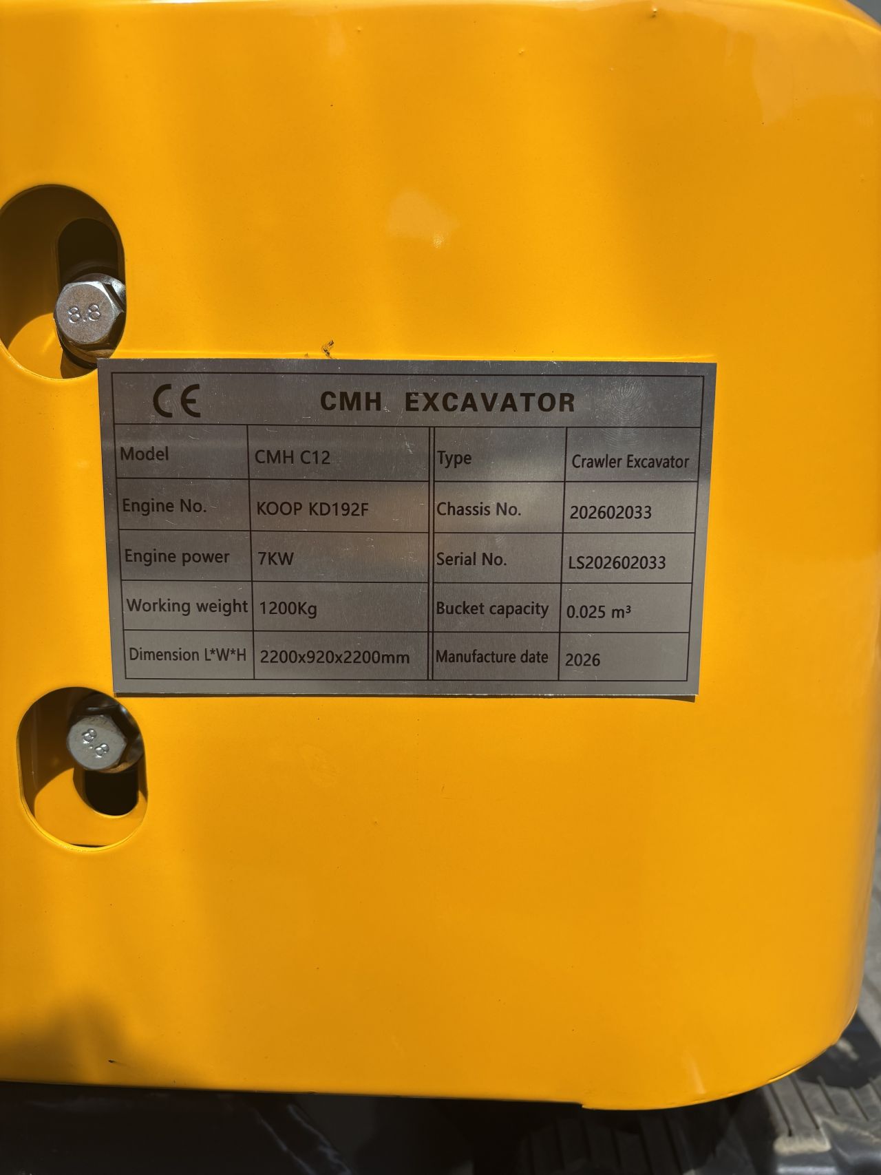 Cmh minigraver zwenkgiek