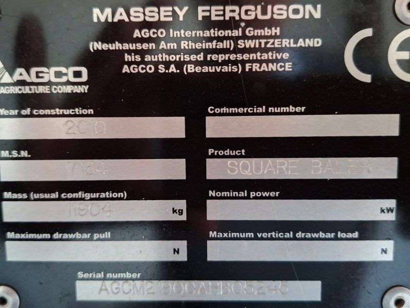 Massey Ferguson 2190 m/parkland vogn