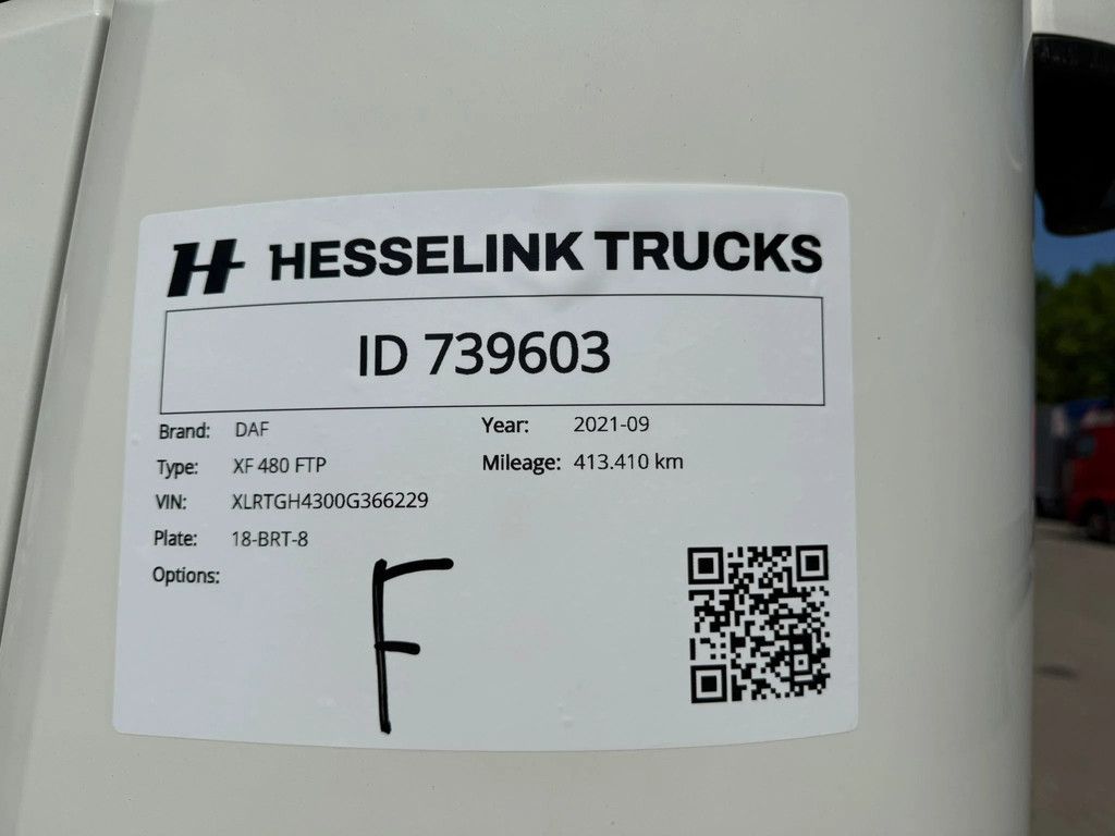 DAF XF 480 6X2 FTP Space Cab Midlift Standairco Alcoa 413.410KM NL Truck