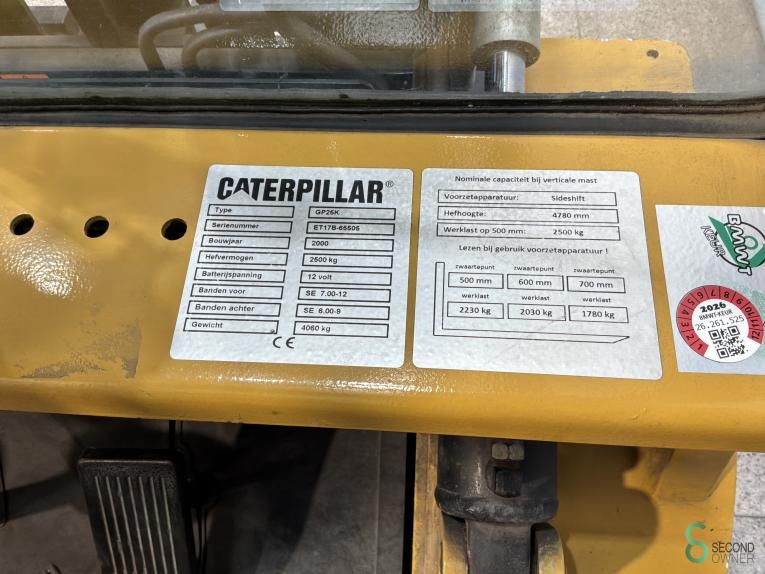 Gabelstapler CNG Caterpillar GP 25 K 2000 Triplex