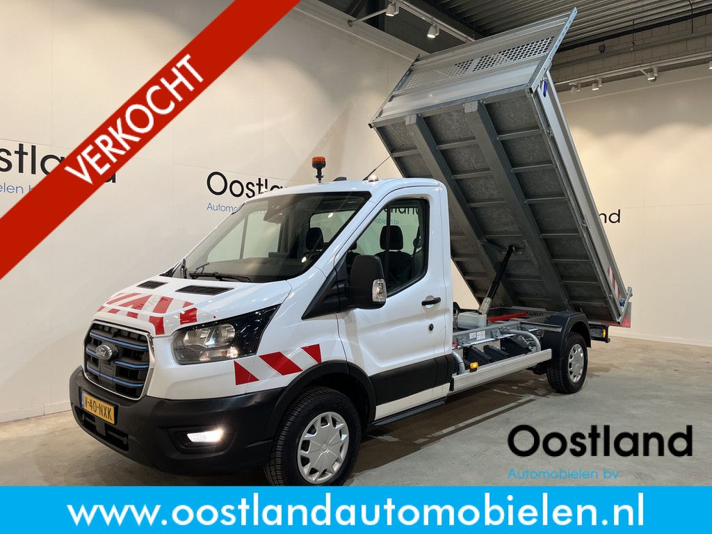 Ford E-Transit 350 L3 Trend 68 kWh RWD Kipper / Tipper / 100% Elektrisch / Airco / Cruise Control / Camera / CarPlay / Navigatie / 2.200 KM !!