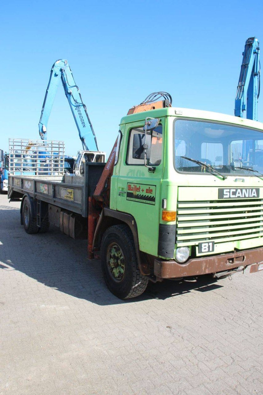 Crane truck Scania LB81 S54 Diesel 205hp 1980