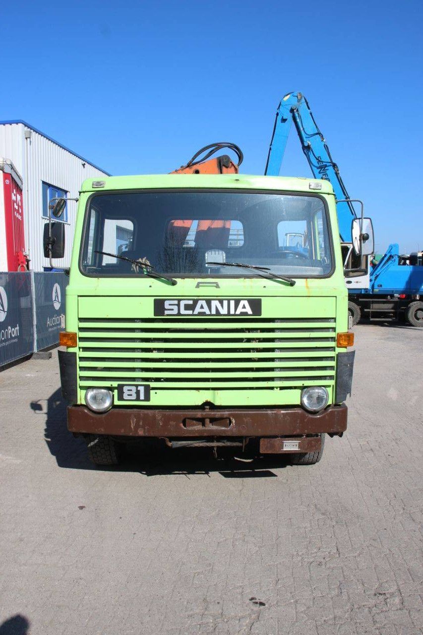 Crane truck Scania LB81 S54 Diesel 205hp 1980