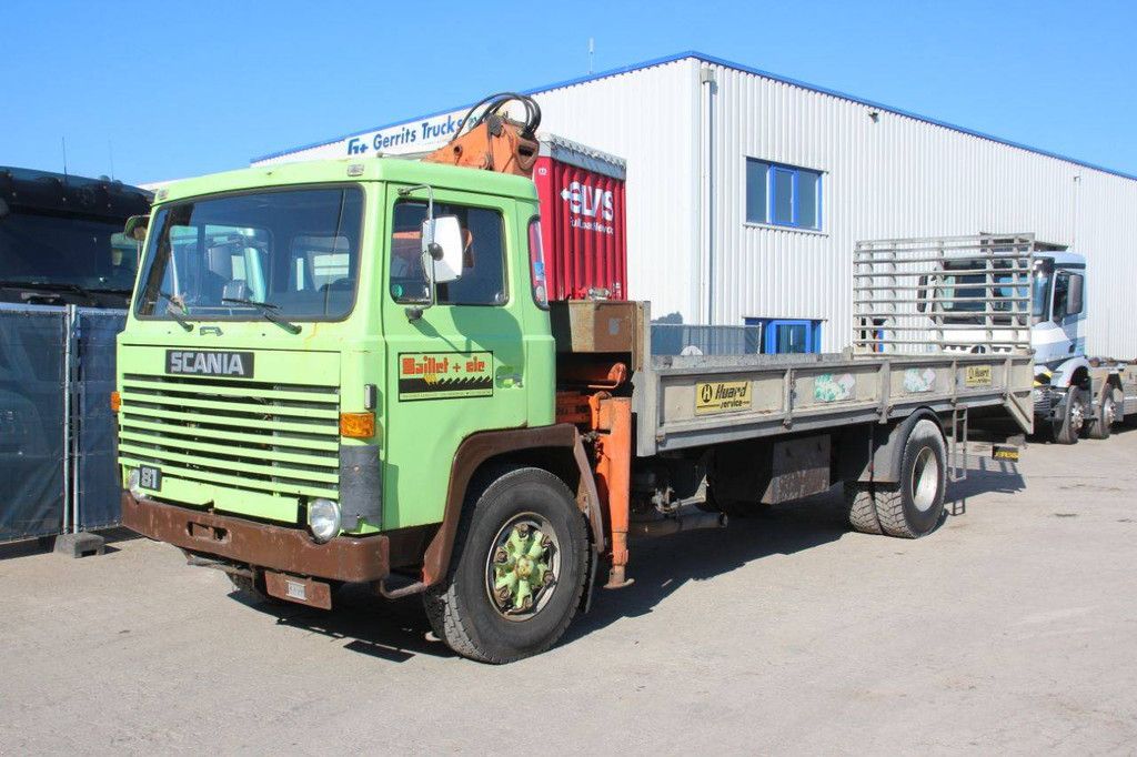 Crane truck Scania LB81 S54 Diesel 205hp 1980