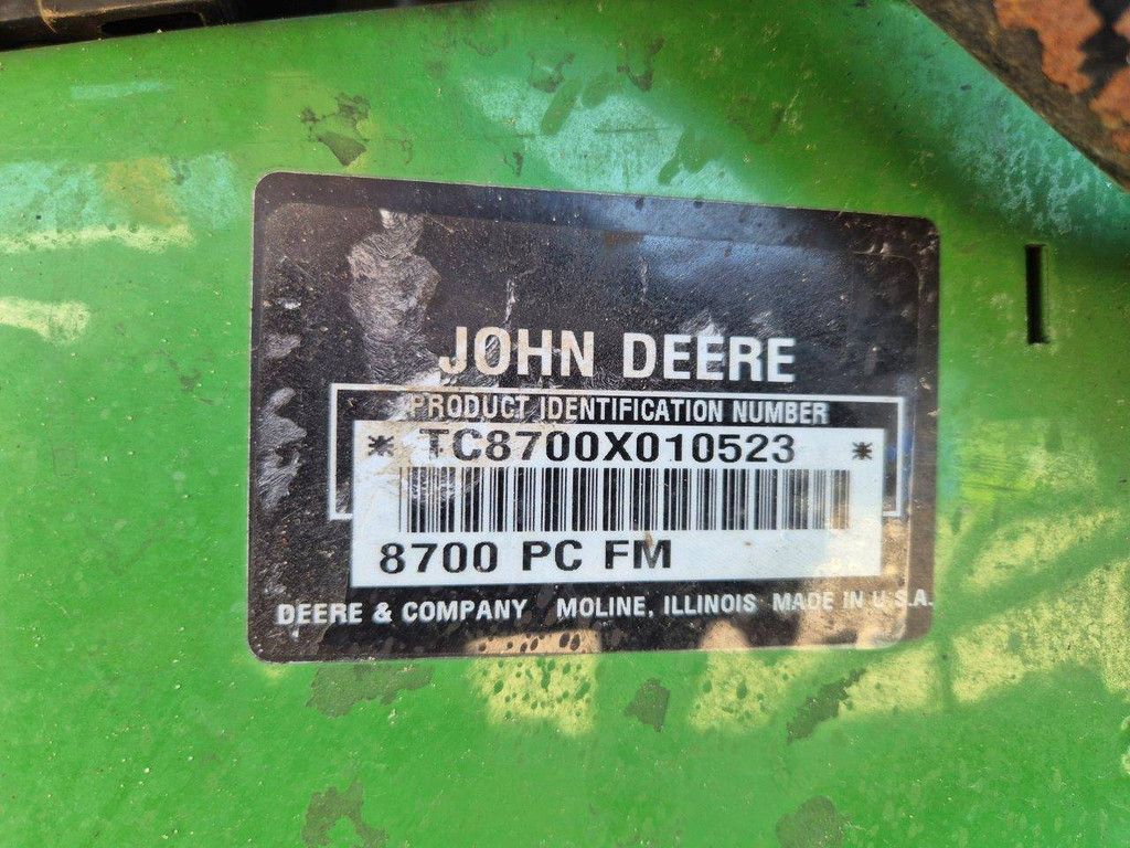 Zitmaaier John Deere 8700 PC FM Diesel