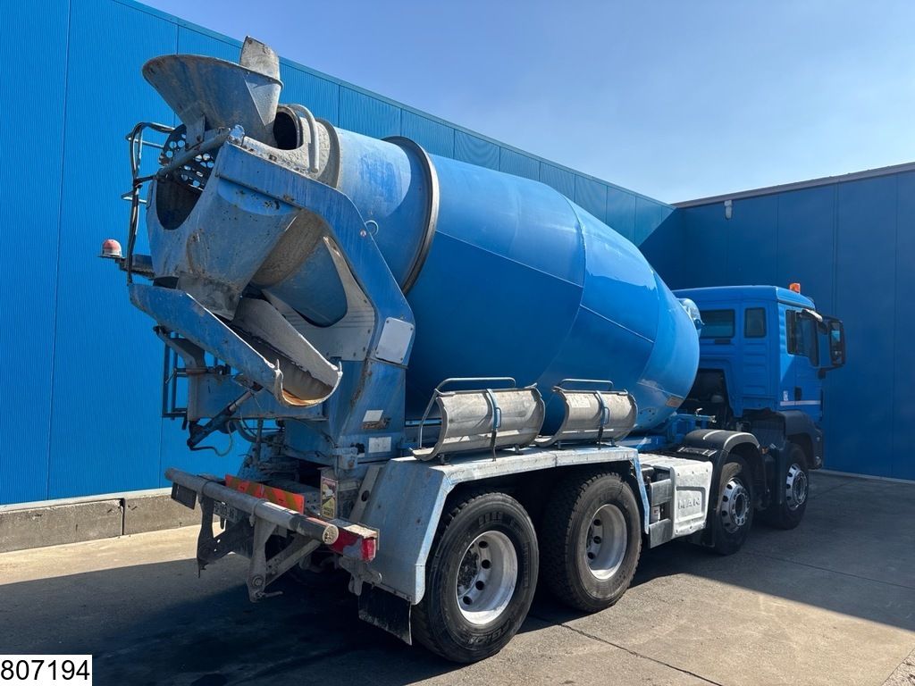 MAN TGS 32 360 8x4, EURo 6, Stetter 9m3, Steel suspension