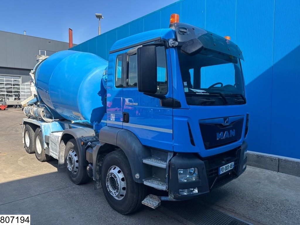 MAN TGS 32 360 8x4, EURo 6, Stetter 9m3, Steel suspension