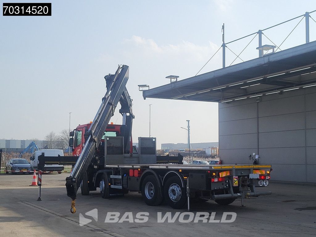 Renault C 460 8X2 HIAB 477EP-2 HIPRO Crane Kran Lift+steering axle Euro 6
