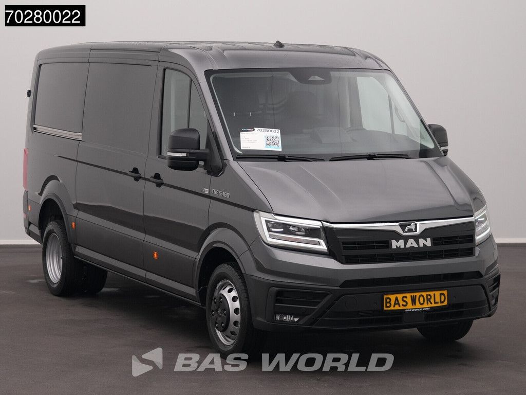MAN TGE 5.160 Uniek! Dubbellucht 2025-Model Automaat L3H2 Laag Dak ACC Navi LED Airco Camera Parkeersensoren CarPlay Euro6 L2H1 10m3 A/C
