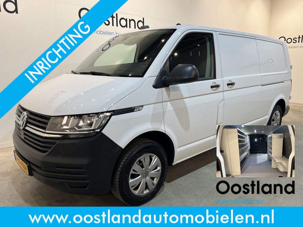 Volkswagen Transporter 2.0 TDI L2H1 / Euro 6 / Schuifdeur L + R / Airco / CarPlay / Trekhaak / Cruise Control / PDC / 3-Zits