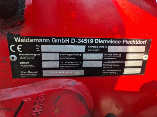 Weidemann 1250 minishovel