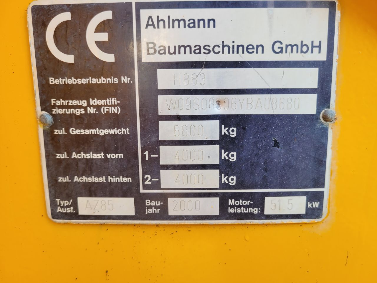 Ahlmann az 85 shovel