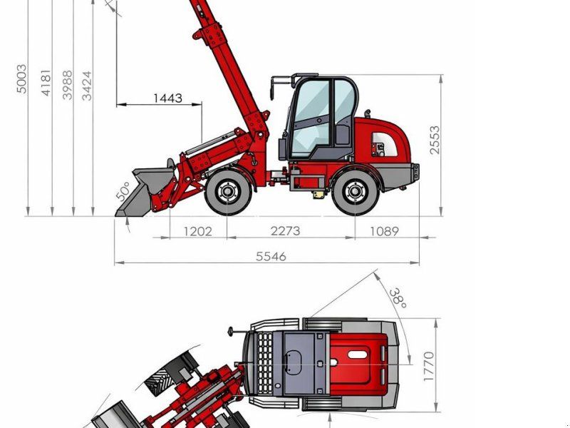 Grizzly 816Tele 4WD Klima 2 Jahre mobile Garantie Euro 5