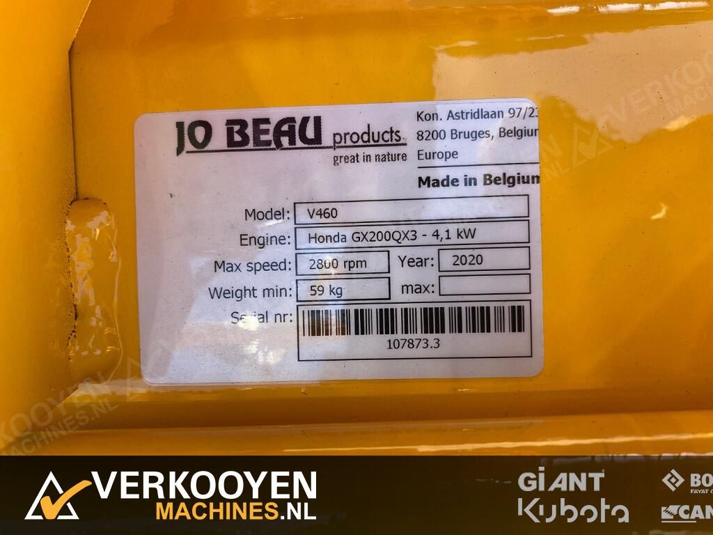 2021 Jo Beau V460 Verticuteermachine VV1154