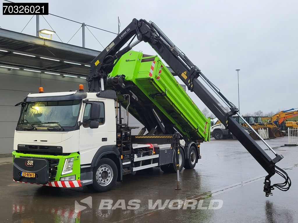 Volvo FM 330 6X2 HIAB X-HIPRO 192 E-3 Kran Crane Transcom Lift+Steering axle Euro 6