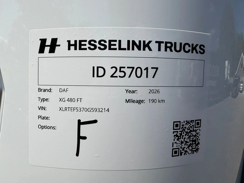 DAF XG 480 NEW! VECTO 3 PTO-Prep Standairco