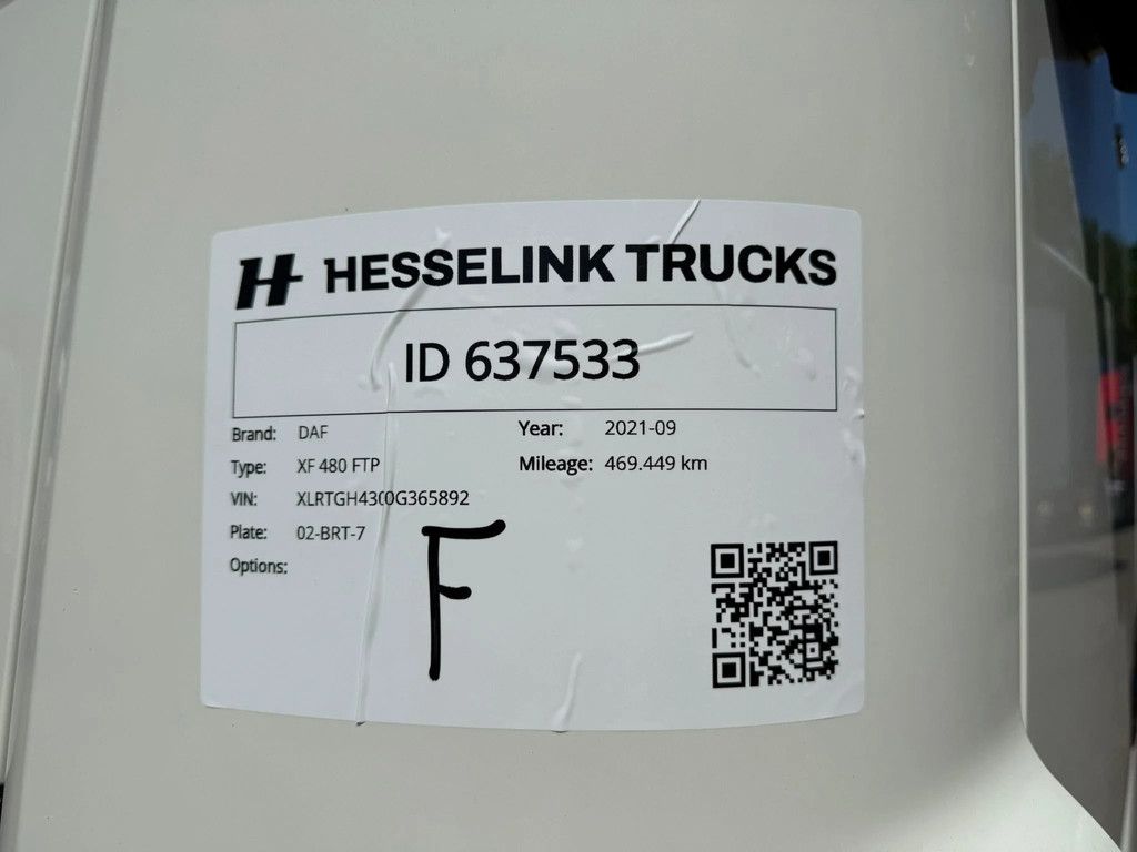 DAF XF 480 6X2 FTP Space Cab Midlift Standairco Alcoa 469.449KM NL Truck