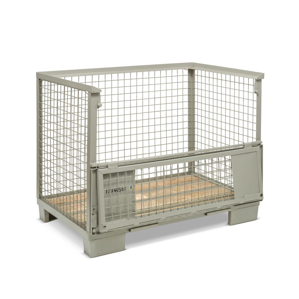 Gaascontainer/ gitterbox met 1 klep 1240x835x970mm, gebruikt