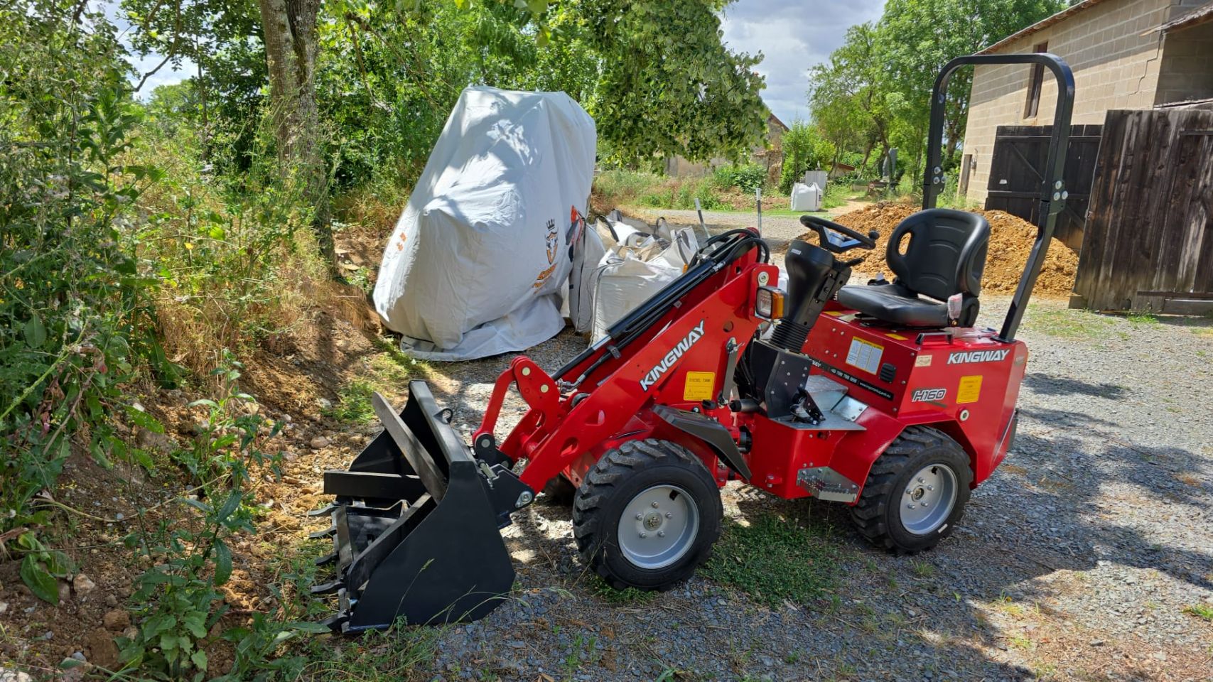 KINGWAY H160 Wiellader SHOVEL – NIEUW | Kubota motor