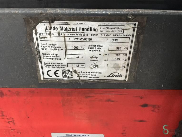 Stapler Elektrisch Linde L10 2019